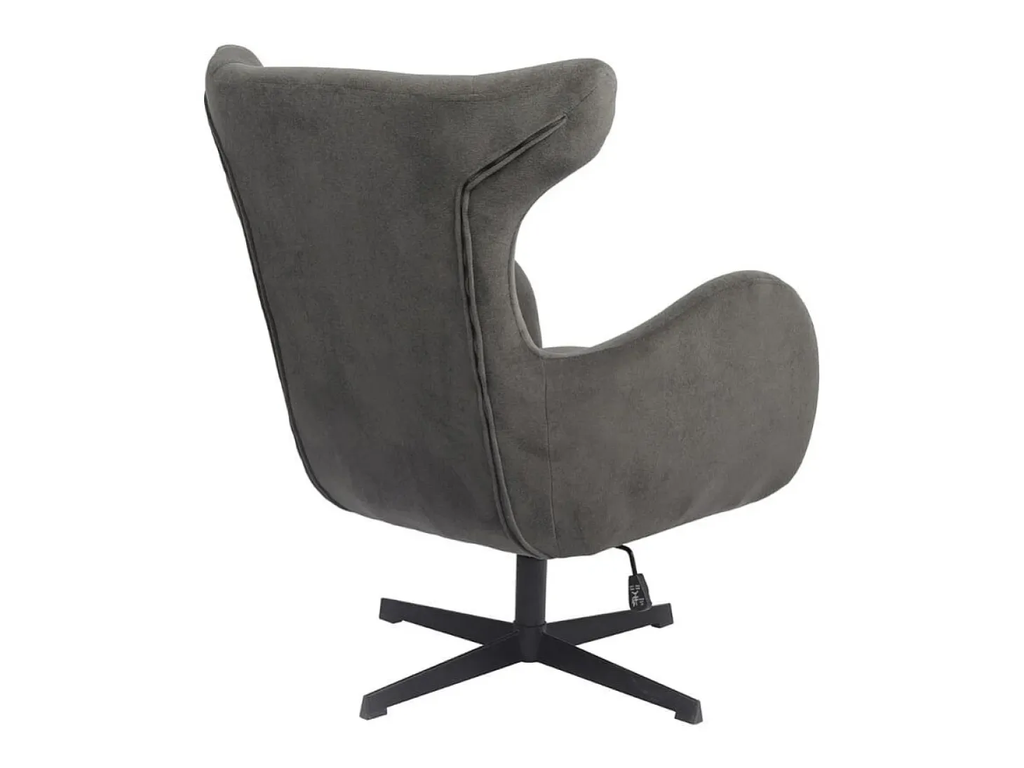 Butaca Munich giratoria y reclinable gris 100x77x85 cm Adec