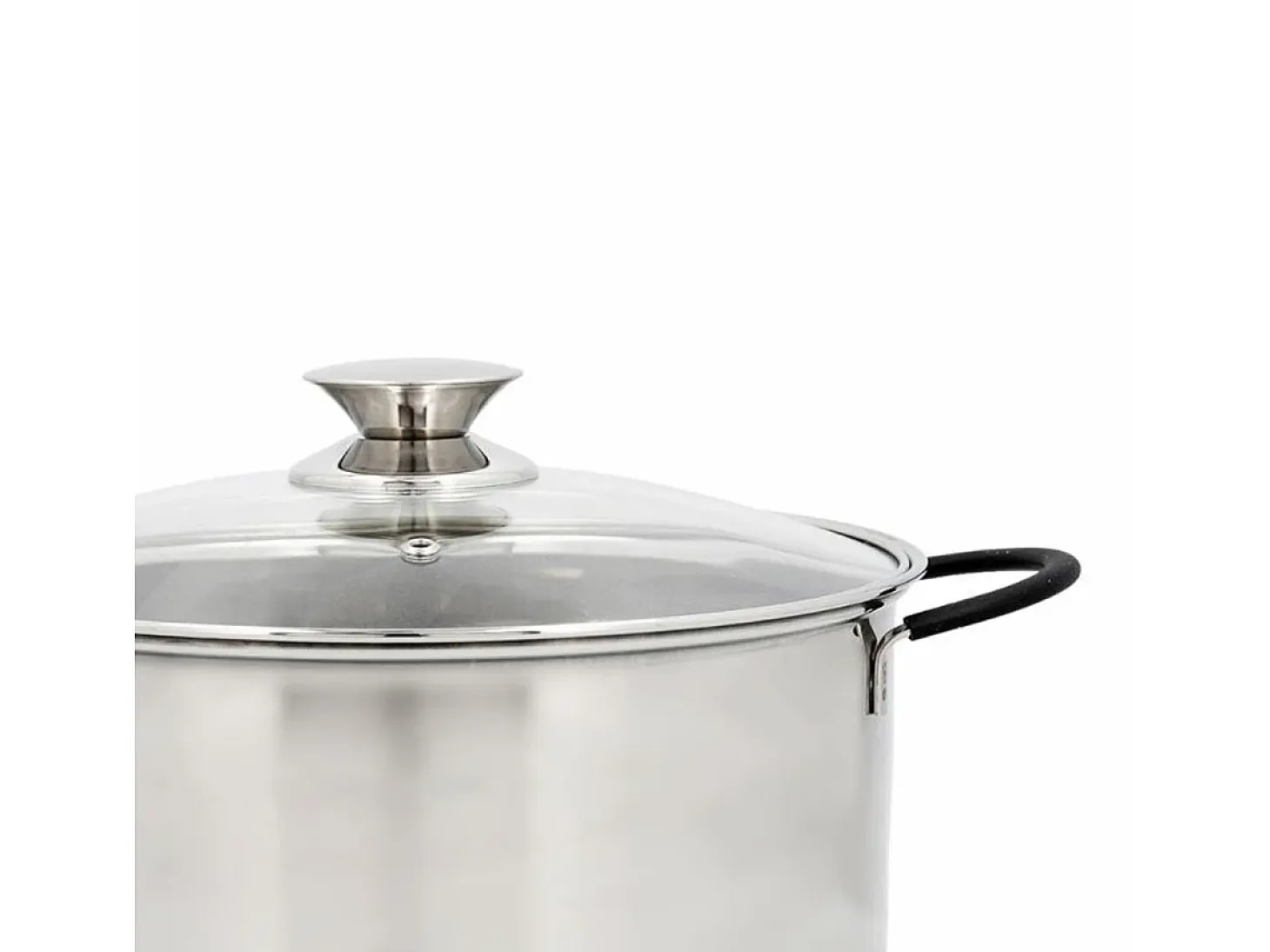 Cacerola Sensory Quid con tapa de cristal acero inoxidable Ø22 cm