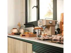 Cafetera Cecotec Power Espresso 20 Tradizionale Light 1350W 20 bar 1,5L beige