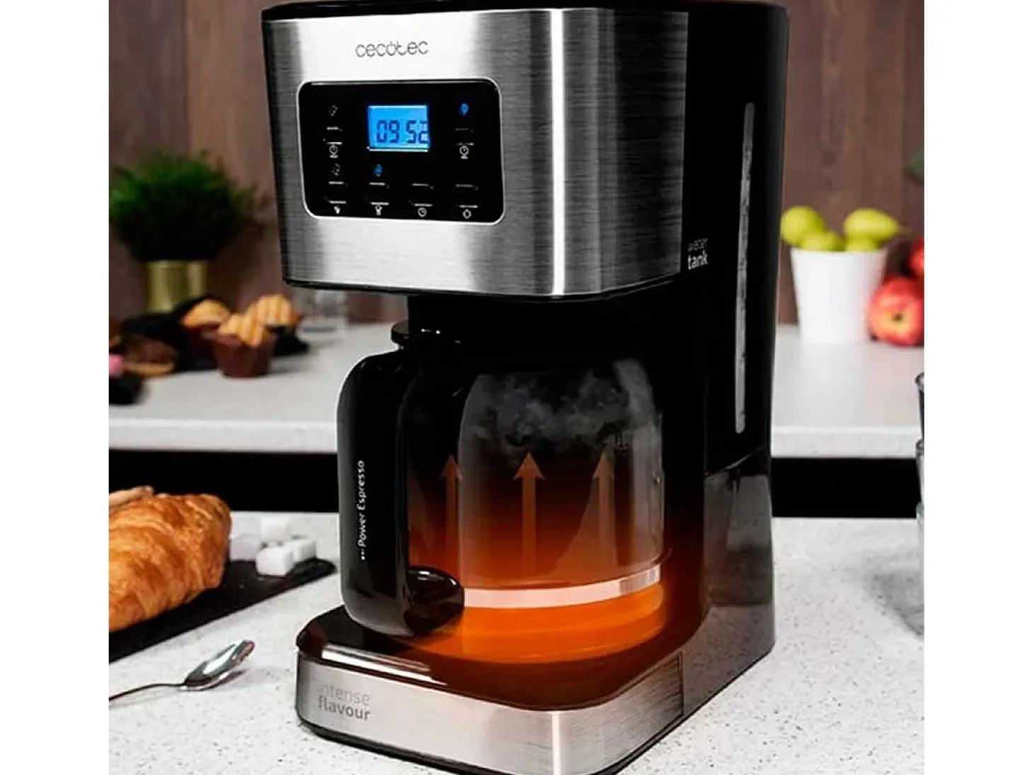 Cafetera de goteo Coffee 66 Smart Cecotec 950W 1,5L programable inox 32x17x23 cm