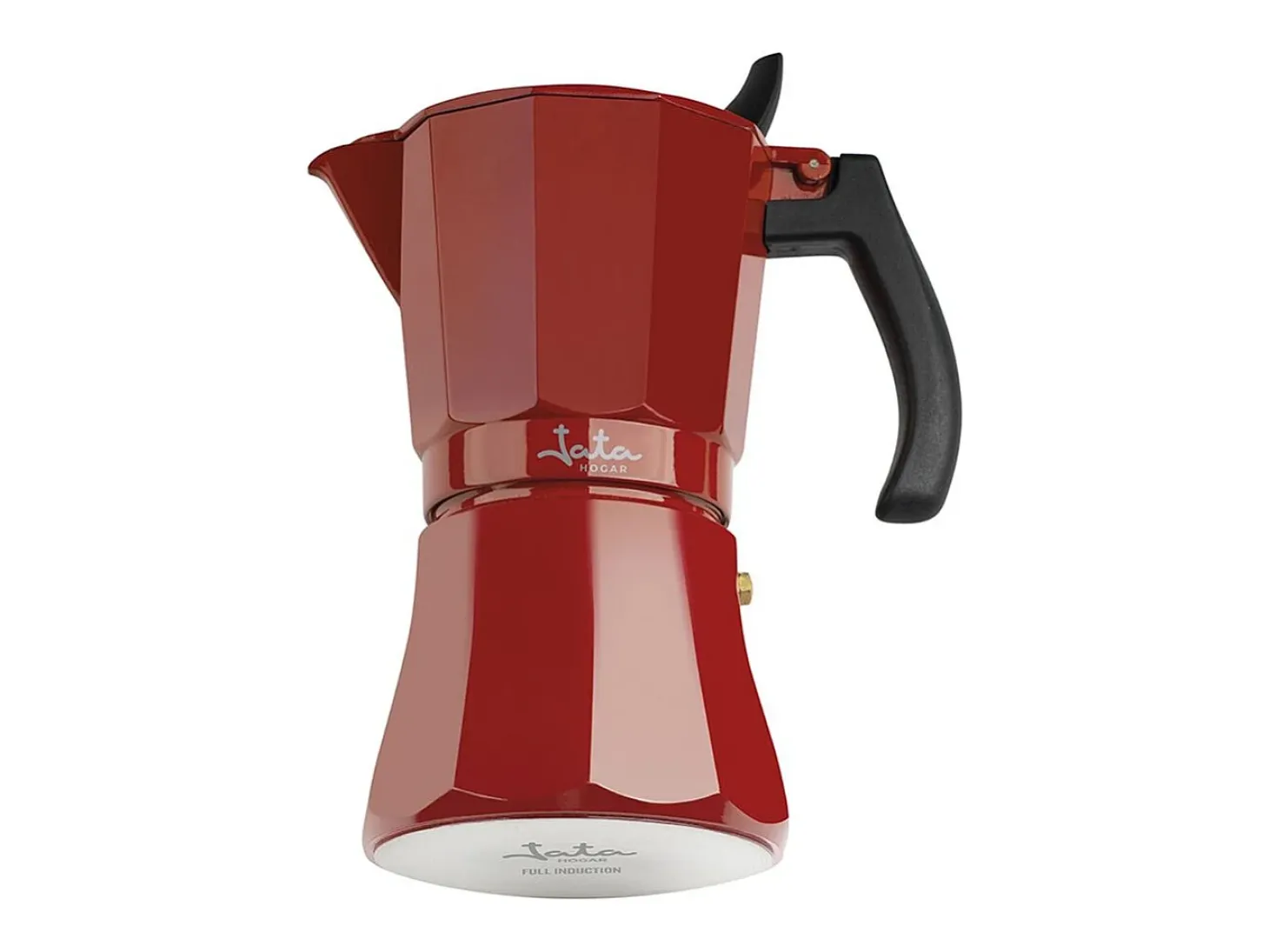 Cafetera de inducción Jata HCFA2006 6 tazas aluminio rojo Ø10 cm