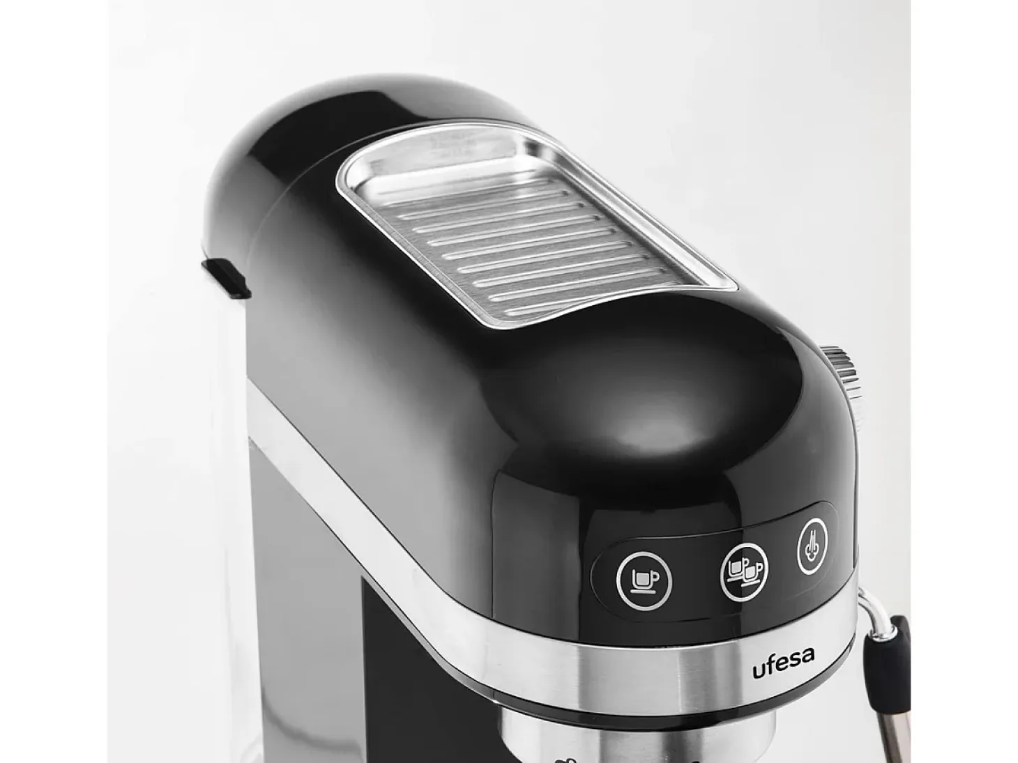 Cafetera espresso Ufesa Palermo 1350W 1,4L panel táctil 2 tazas negro