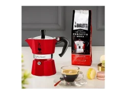 Cafetera Italiana Moka Express 3T Roja Bialetti - Tradición Italiana en Color