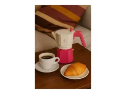 Cafetera Italiana Pezzetti Futurexpress Aluminio 3 Tazas Fucsia - Café Aromático y Diseño Italiano