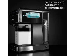 Cafetera semiautomática Cecotec Power Instant-ccino 20 Touch Nera 1350W 20 bares negro/inox