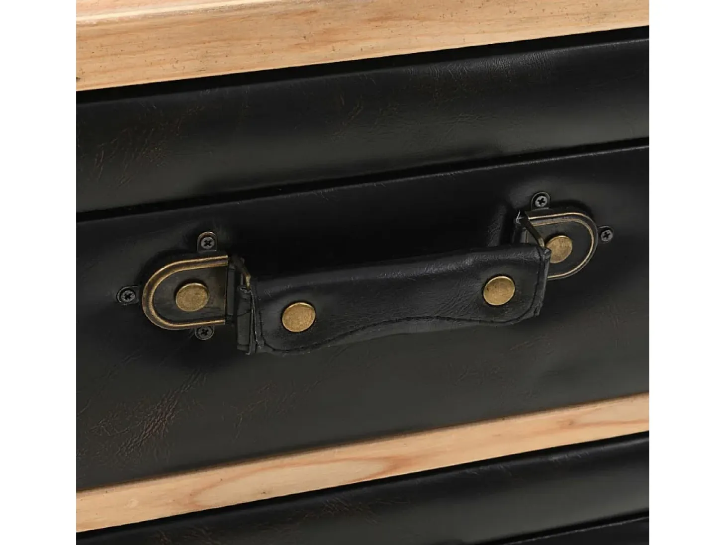 Cajonera de madera maciza de abeto 80x36x75 cm