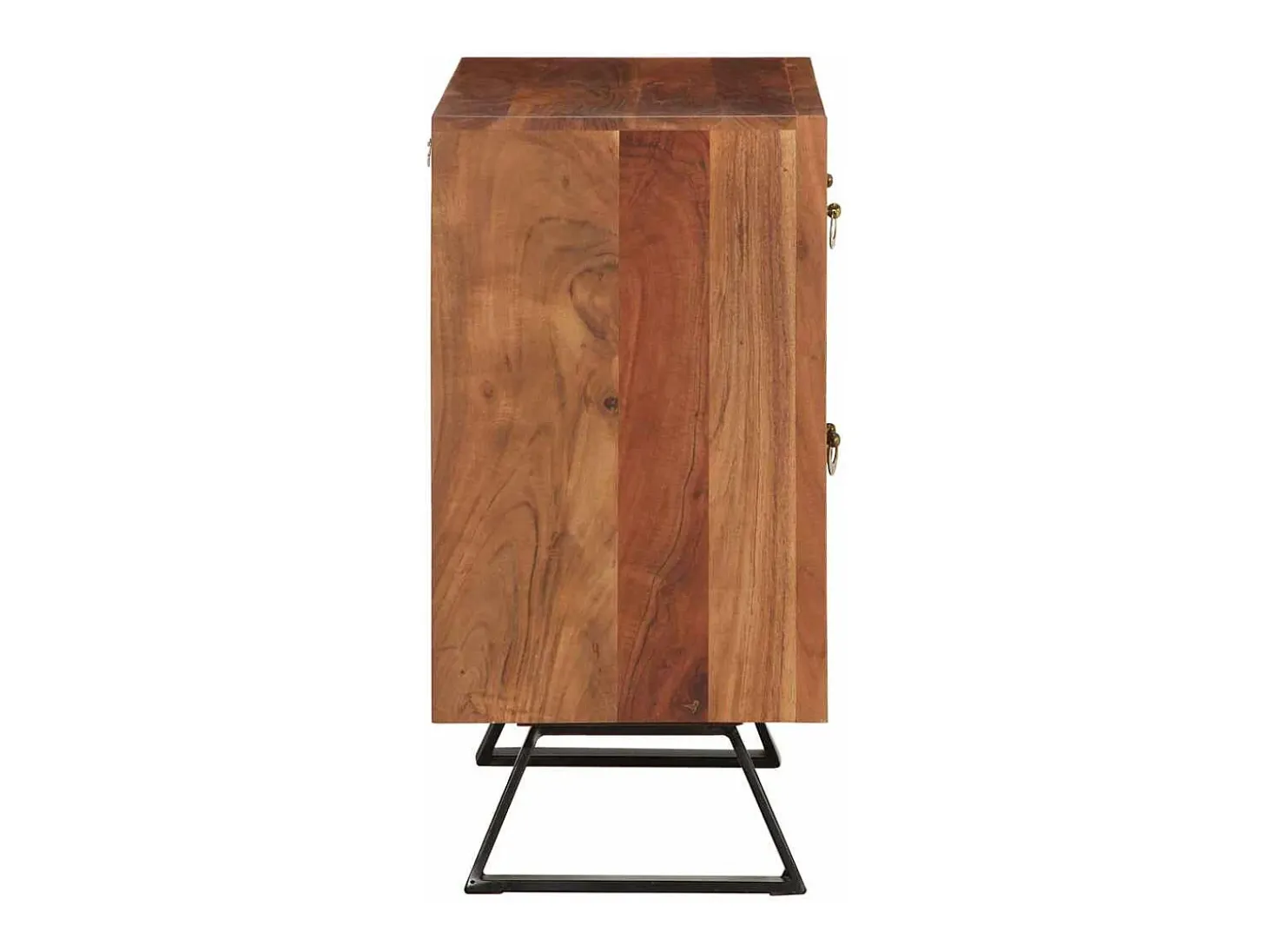 Cajonera marrón miel 70x35x70 cm madera maciza acacia