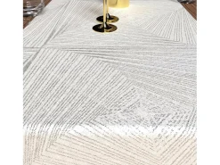 Camino de mesa 40x180 cm LUXURY blanco, por Soleil d'Ocre
