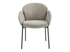 CANDICE-Silla de tela Luxury Grège (x2)