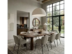 CANDICE-Silla de tela Luxury Grège (x2)