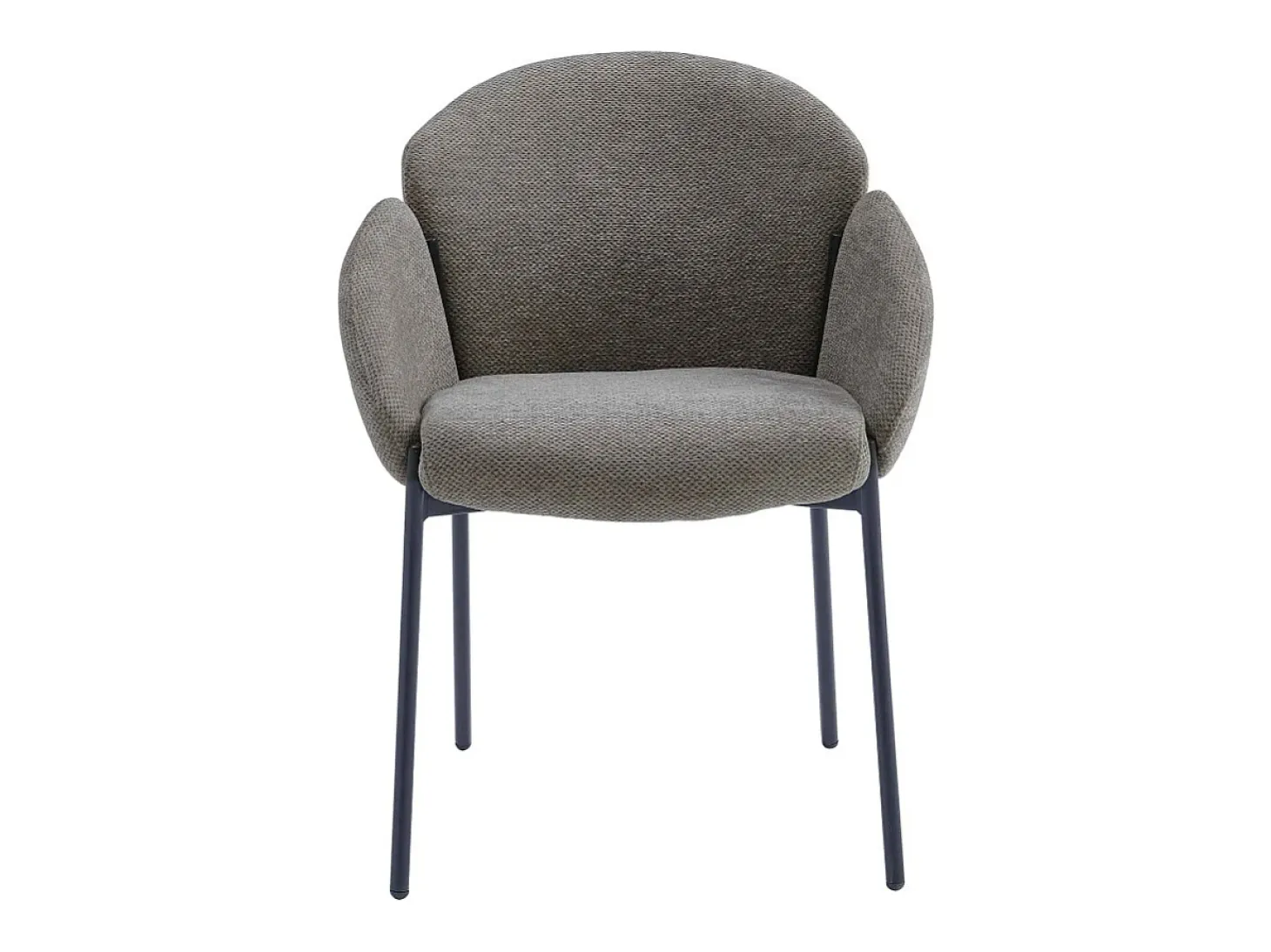 CANDICE-Silla de tela Luxury Topo (x2)