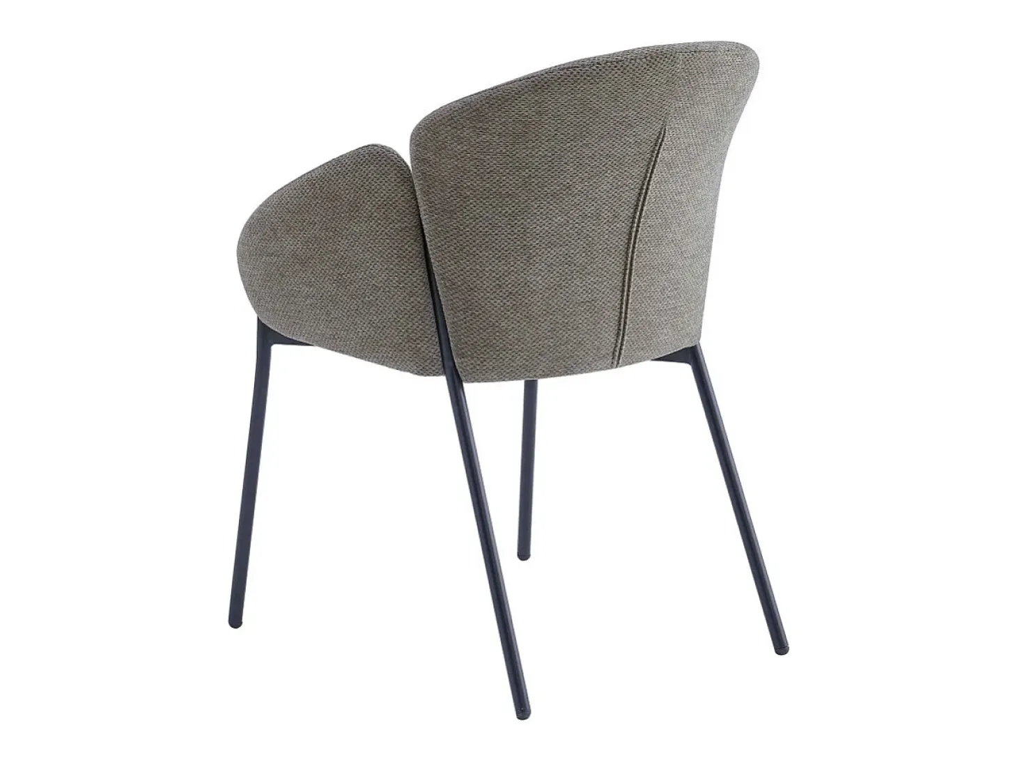 CANDICE-Silla de tela Luxury Topo (x2)