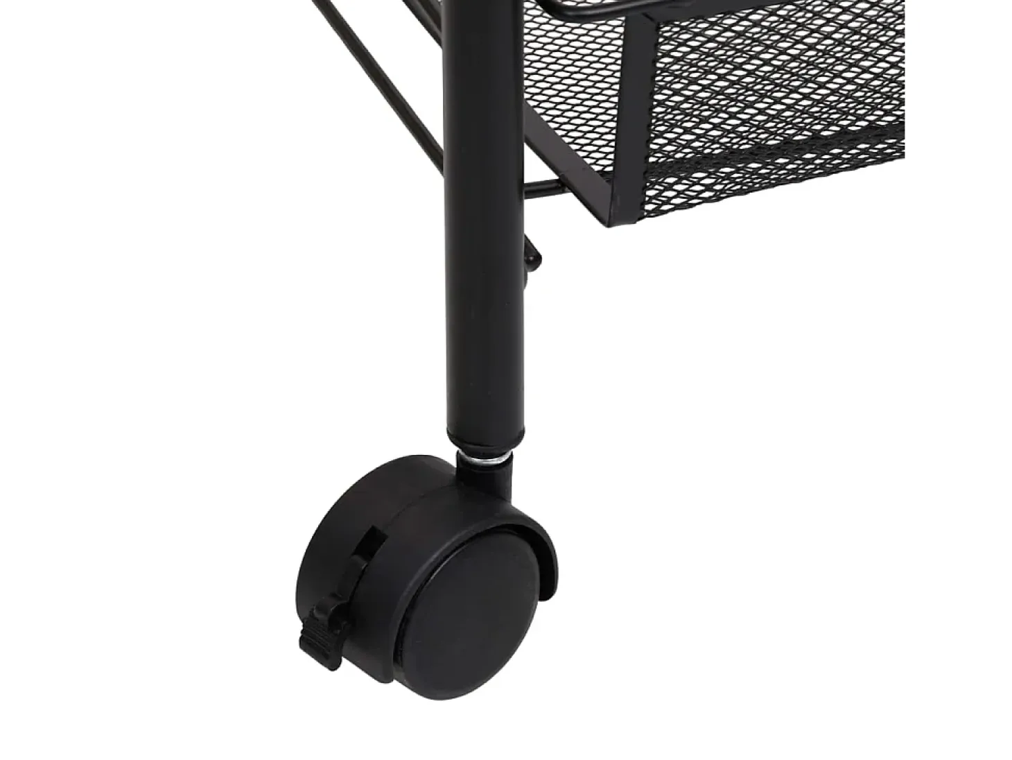Carrito de cocina 5 niveles hierro negro 46x26x105 cm