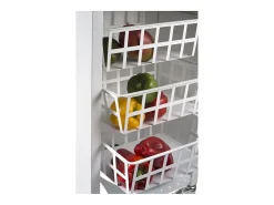 Carrito de cocina, carrito verdulero - color Blanco, Inox, Cerezo - 93*48*34 cm - KARA