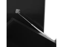 Carrito de cocina con ruedas, Carrito de cocina negro con 2 puertas y 3 cajones, amplios compartimentos