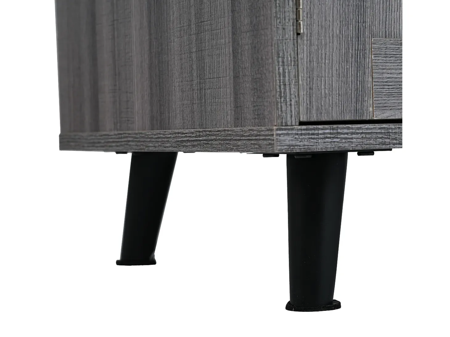 Carrito de cocina con ruedas con 2 cajones, 3 puertas, tapa extensible en chapa de mármol blanco, cuerpo gris