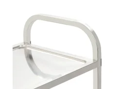 Carrito de cocina de 2 alturas acero inoxidable 95x45x83,5 cm