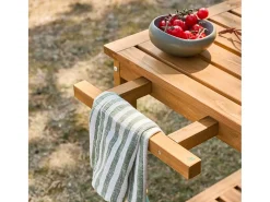Carrito de cocina exterior de madera con ruedas madera