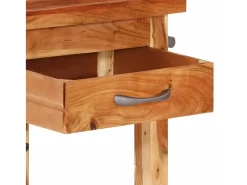 Carrito de cocina madera maciza de acacia 55x55x89 cm
