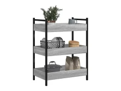 Carrito de cocina madera de ingeniería gris Sonoma 50x30x70 cm
