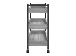 Carrito de cocina madera de ingeniería gris Sonoma 50x30x70 cm