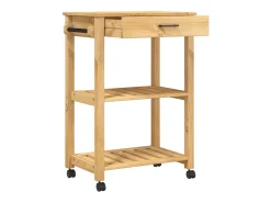Carrito de cocina MONZA madera maciza de pino 60x40x88,5 cm