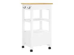 Carrito de cocina MONZA madera maciza de pino 48x40x88,5 cm