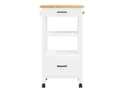 Carrito de cocina MONZA madera maciza de pino 48x40x88,5 cm