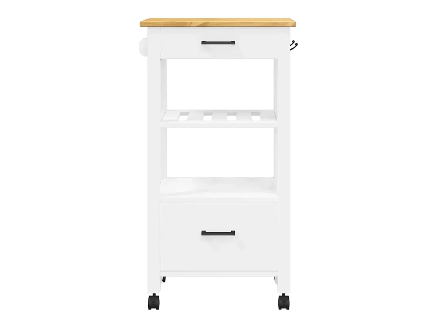 Carrito de cocina MONZA madera maciza de pino 48x40x88,5 cm
