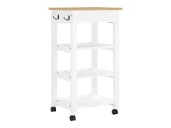 Carrito de cocina MONZA madera maciza de pino 48x40x88,5 cm