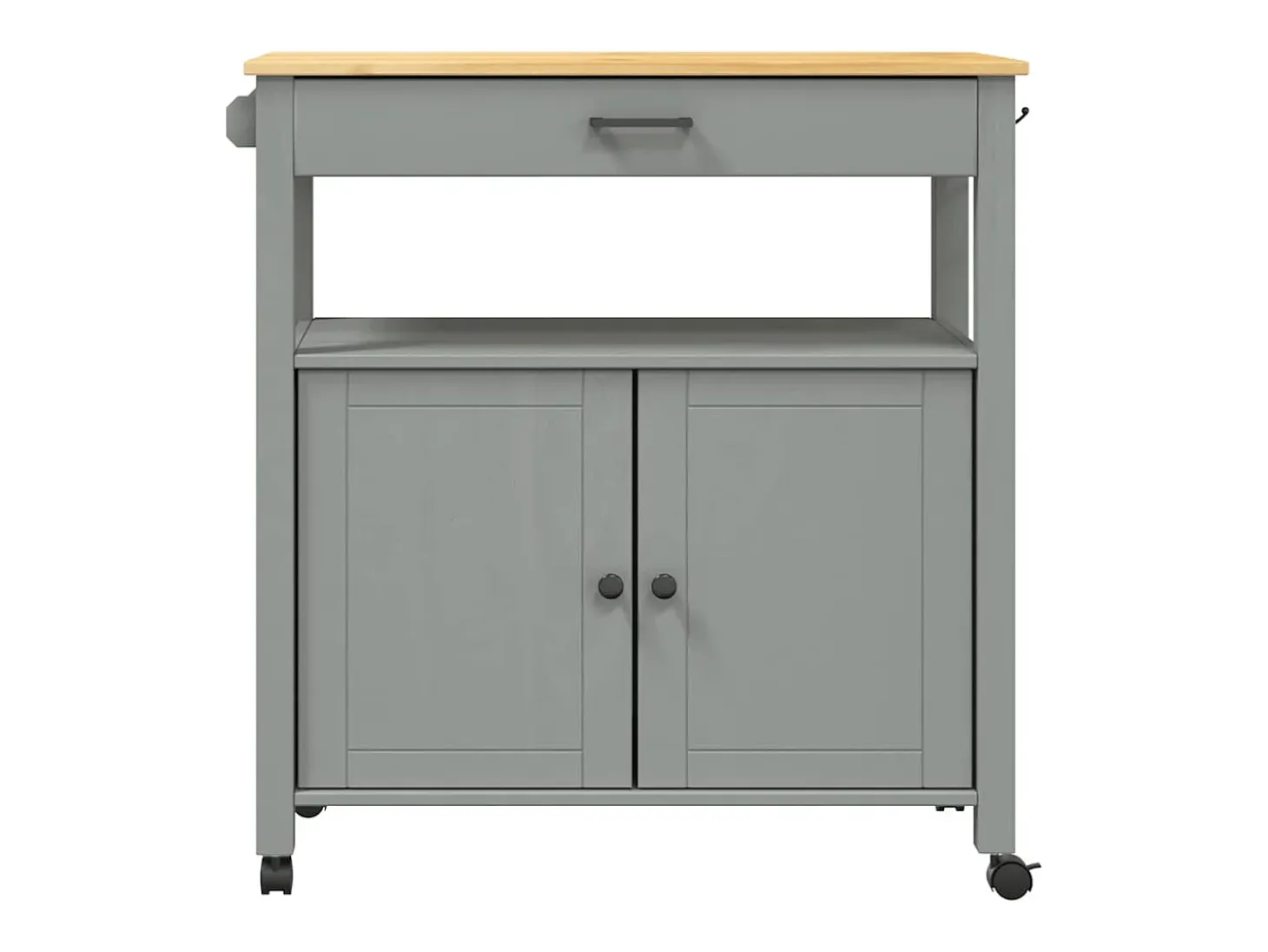 Carrito de cocina MONZA madera maciza de pino 84x40x88,5 cm