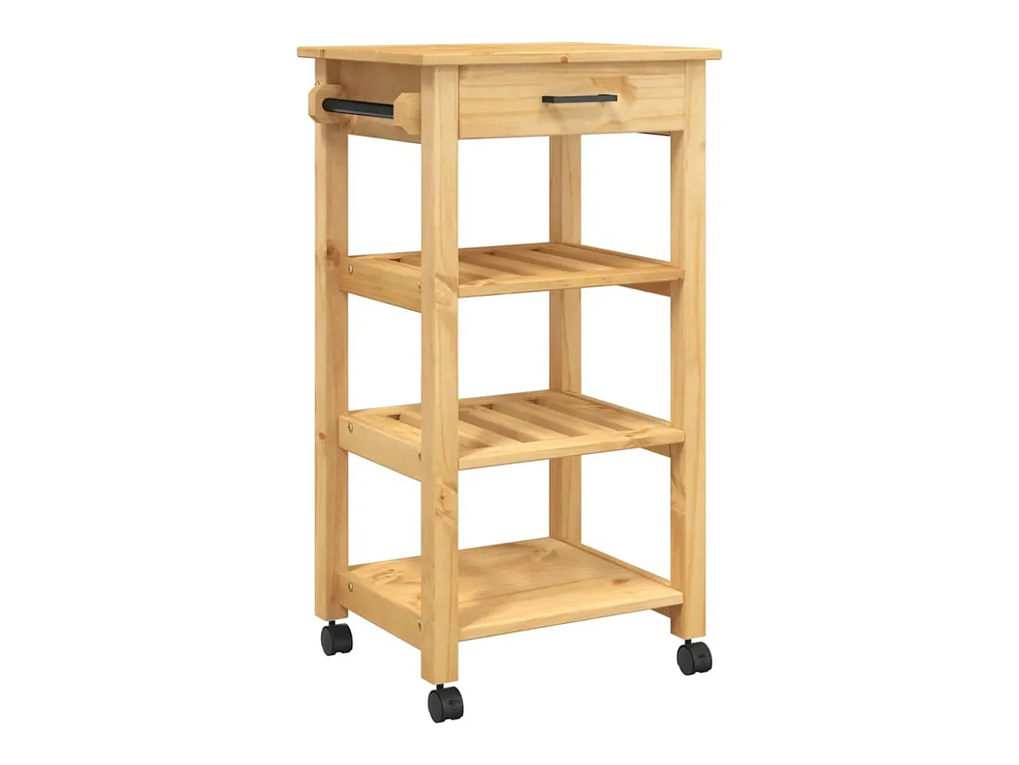 Carrito de cocina MONZA madera maciza de pino 48x40x88,5 cm