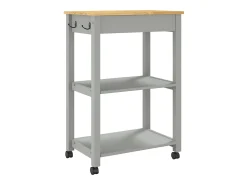 Carrito de cocina MONZA madera maciza de pino 60x40x88,5 cm