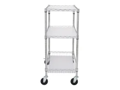 Carrito de Cocina SucceBuy de 3 Niveles con Ruedas, 89 × 46 × 90 cm, 300 kg, 6 Ganchos