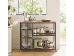 Carrito de Servicio Camarera con Ruedas Multiusos con 5 Estantes 110 x 45 x 92 cm SVW18-F SoBuy ES