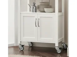 Carrito de Servir, estantería de Cocina, Carrito de Cocina móvil, Blanco FKW22-WN SoBuy ES