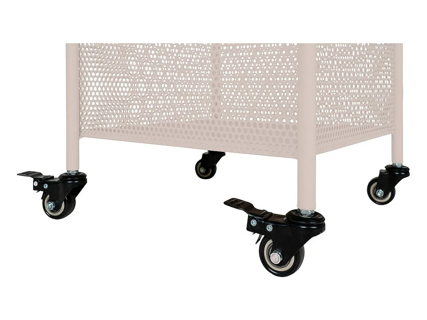 Carrito Torres, Beige, 35x35x100 cm, Kendra Home