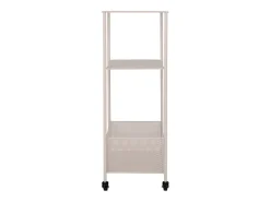 Carrito Torres, Beige, 35x35x100 cm, Kendra Home