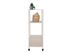 Carrito Torres, Beige, 35x35x100 cm, Kendra Home