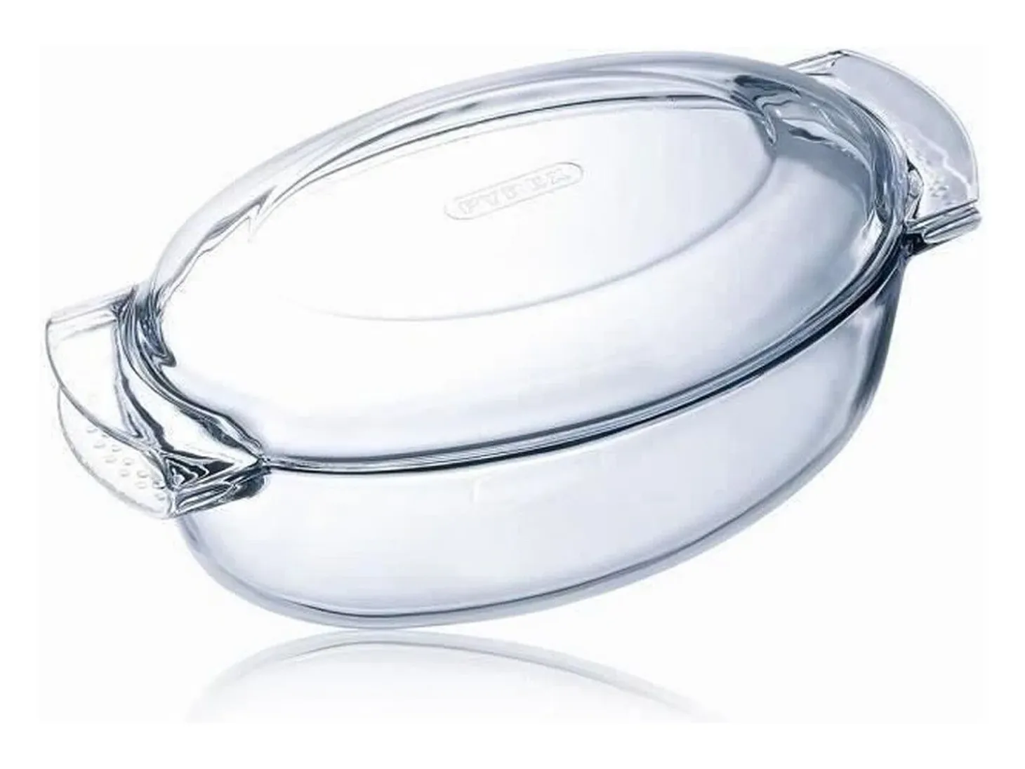 Cazuela ovalada Classic Vidrio Pyrex con tapa 15x39x23 cm