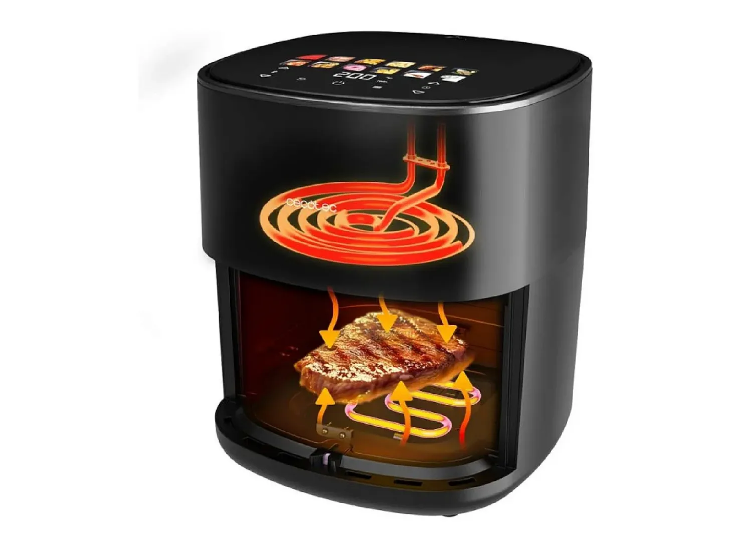 Cecotec Freidora sin aceite Cecofry&Grill Duoheat 6500