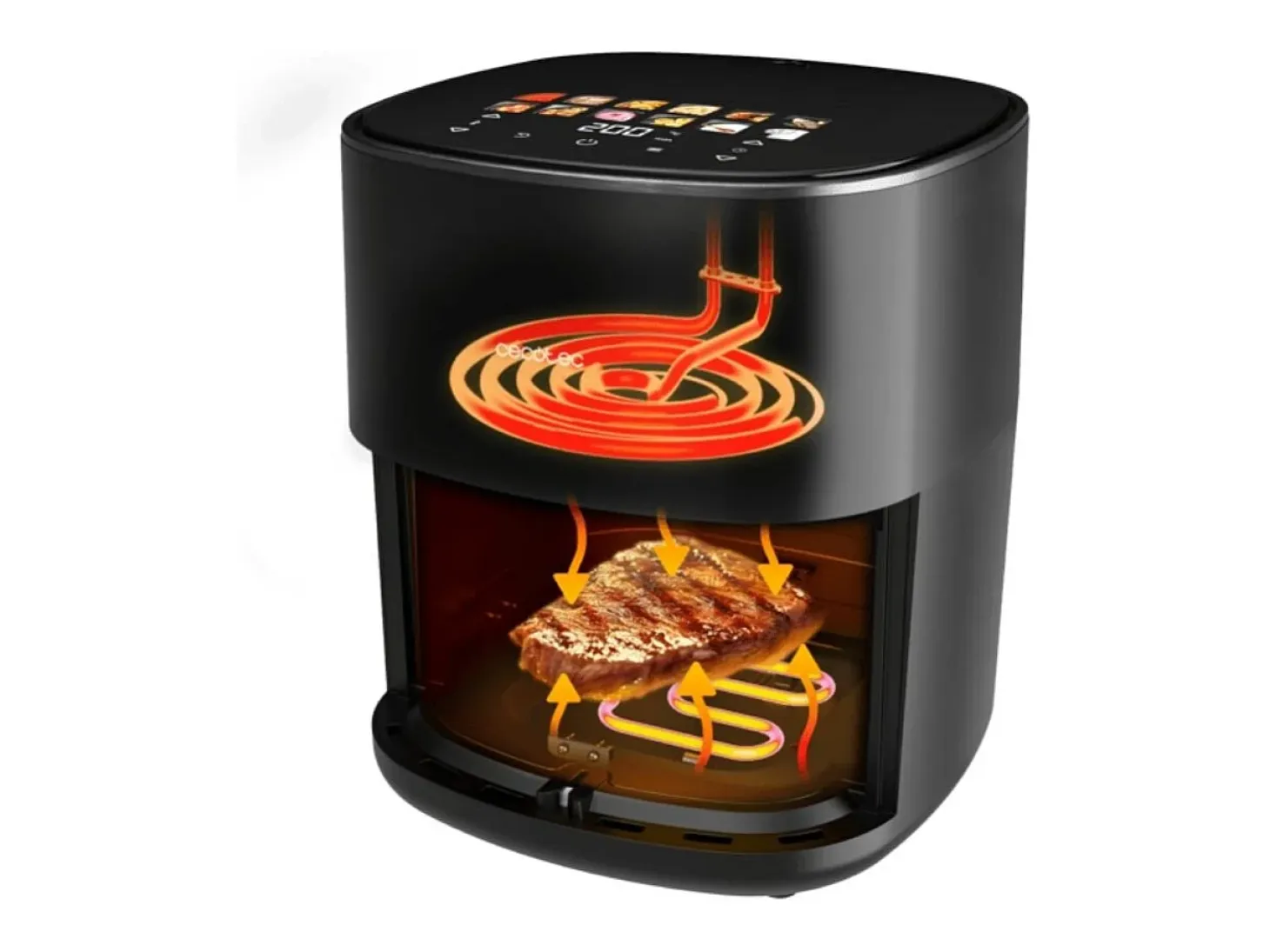 Cecotec Freidora sin aceite Cecofry&Grill Duoheat 6500