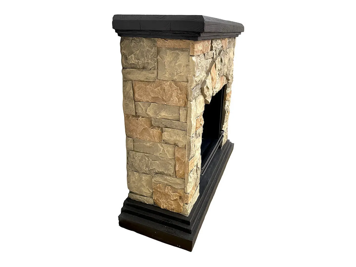 Chimenea de bioetanol Biochimenea de suelo Belluno efecto piedra artificial L105xD38xH100