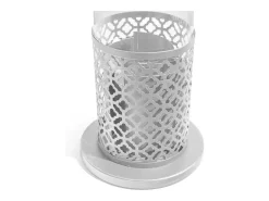 Chimenea de bioetanol biochimenea de mesa TOLOSA Blanco D20 x H49,5 interior exterior