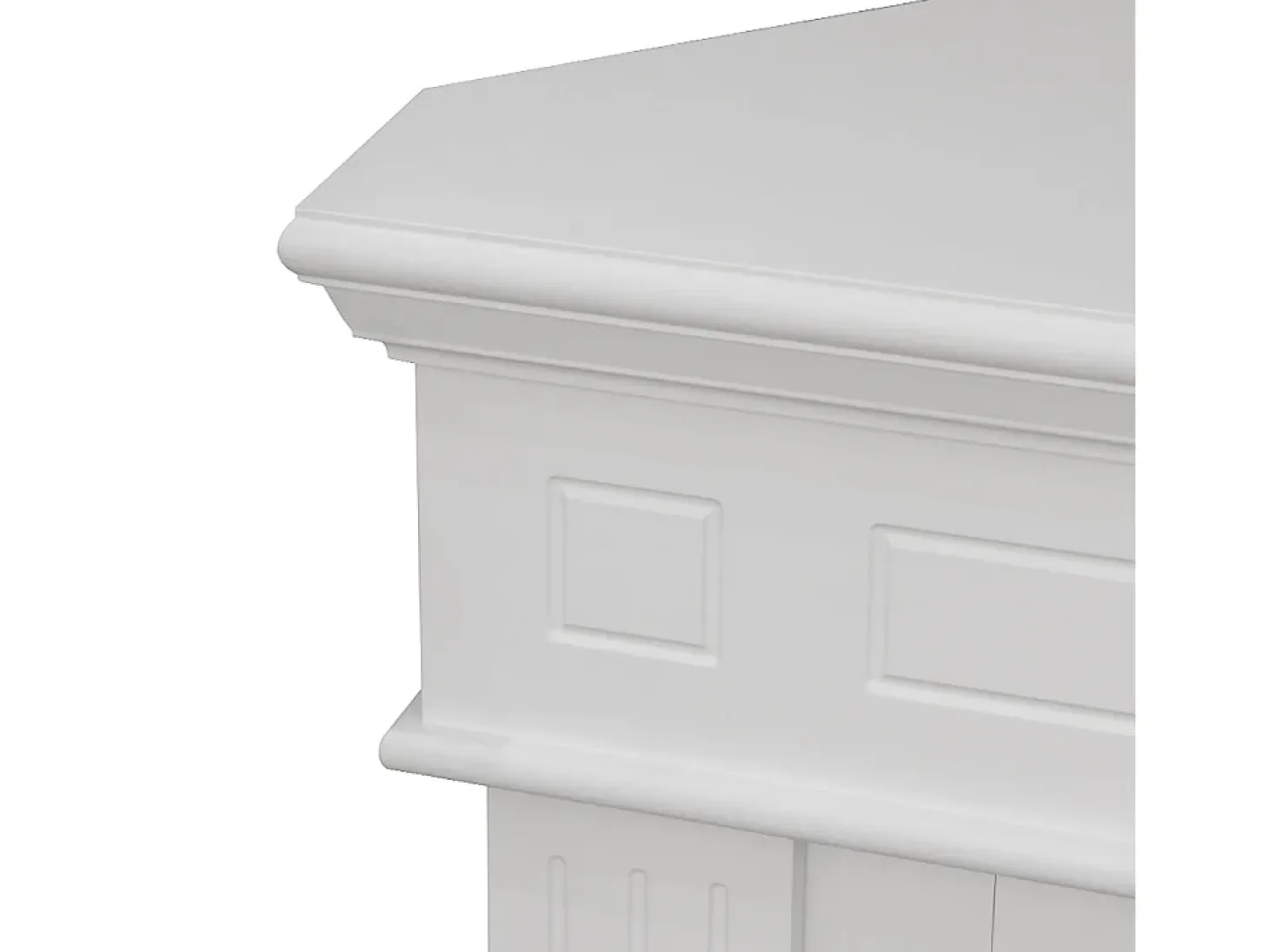 Chimenea de bioetanol de esquina, chimenea de suelo de esquina FORD Blanco L110 x P63 x H102