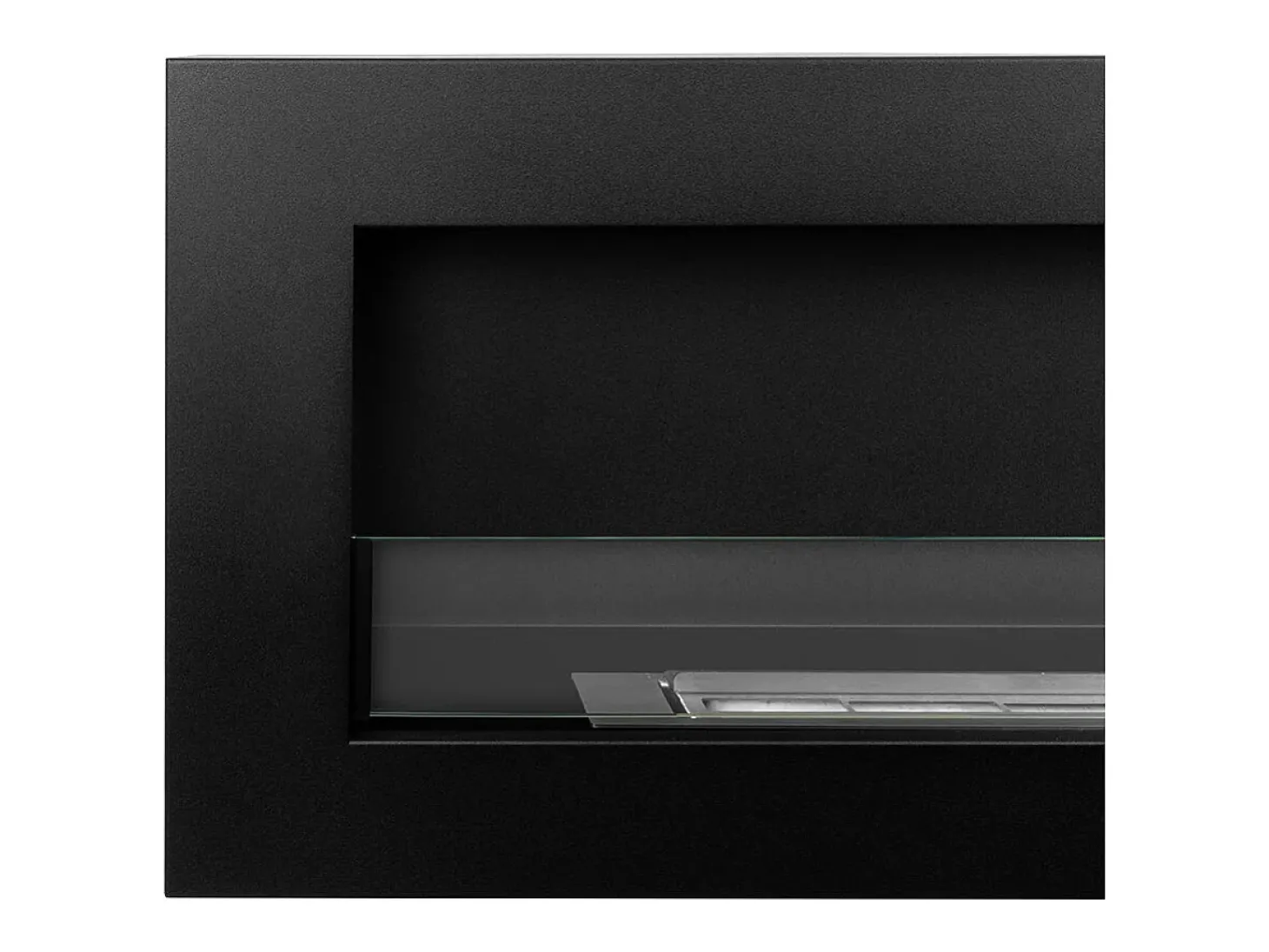 Chimenea de bioetanol de pared Biochimenea 120x40 SIENA 120 Negra