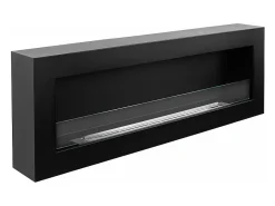 Chimenea de bioetanol de pared Biochimenea 120x40 SIENA 120 Negra