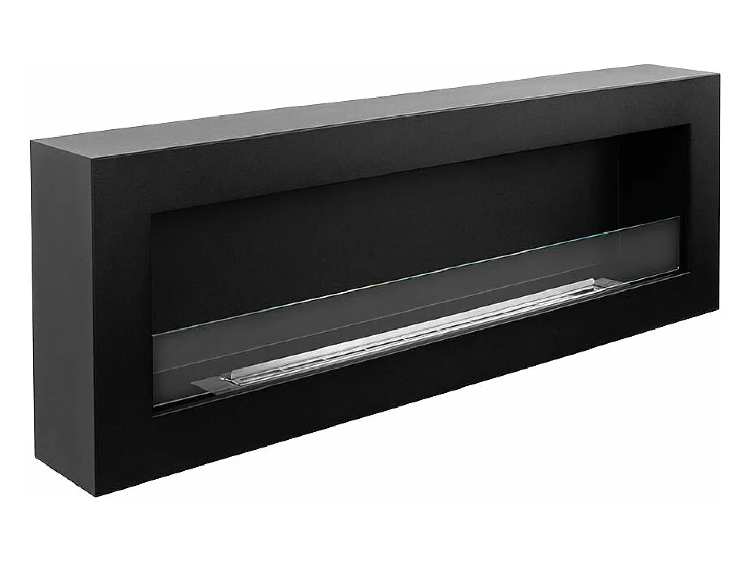 Chimenea de bioetanol de pared Biochimenea 120x40 SIENA 120 Negra
