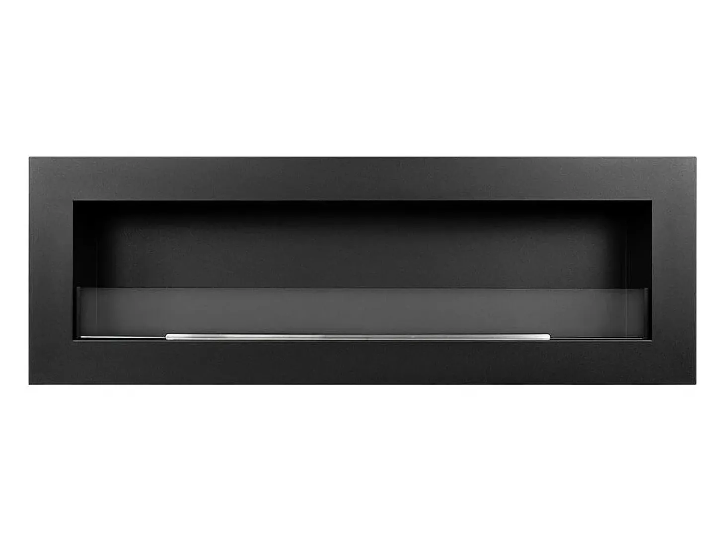 Chimenea de bioetanol de pared Biochimenea 120x40 SIENA 120 Negra