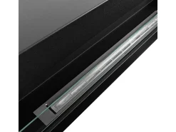 Chimenea de bioetanol de pared SIENA 120 negra 120x40